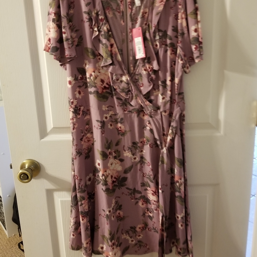 Pink floral sundress